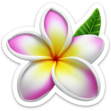 plumeria  sticker
