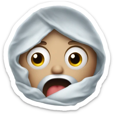 A cold heart in shock sticker