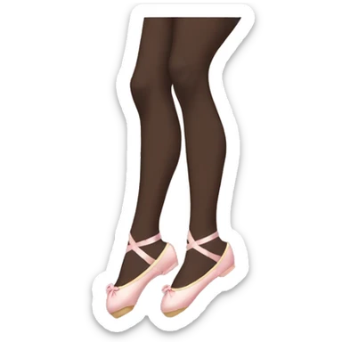 black aesthetic ballerina shoes sticker