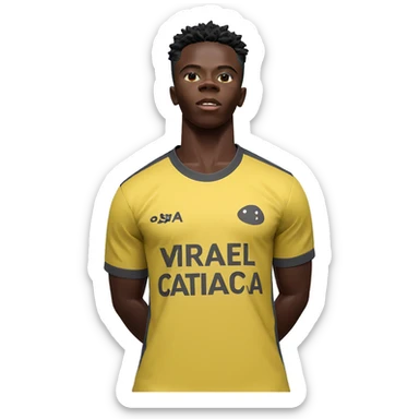 dark-skinned boy in sportswear sticker