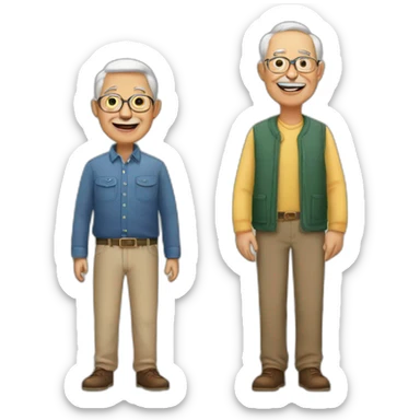 Father son and grandfather  sticker