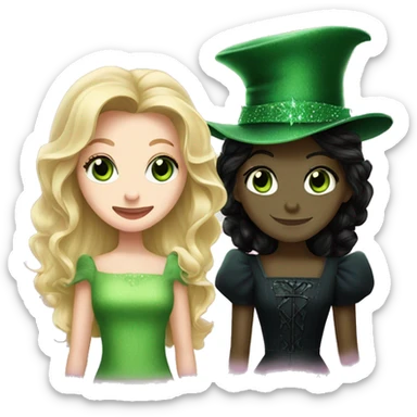 Elphaba and Glinda sticker