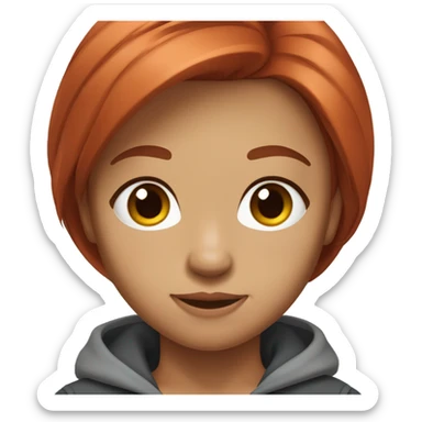 Eurasian redhead sticker