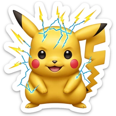 The Pokemon pikachu sticker
