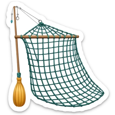 Fishing net sticker