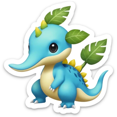Elemental Exotic Tropical Celestial Sparky Fierce Viney Vinal Dusky Aurorus-Amaura-Auroras-Pokémon-Fakémon-creature sticker