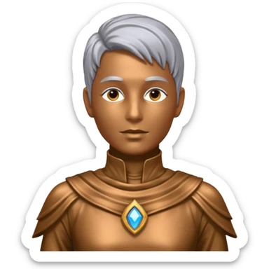 Living statue (silver paint),Street Performers sticker