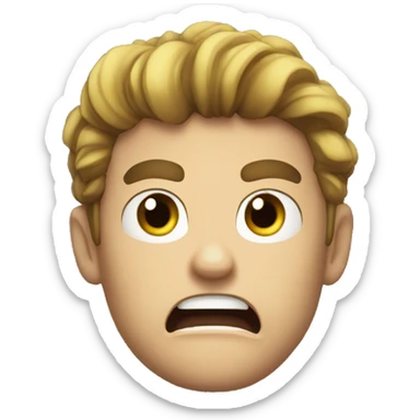 Luke triton angry  sticker