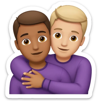 Two gay guys on top of each other sticker