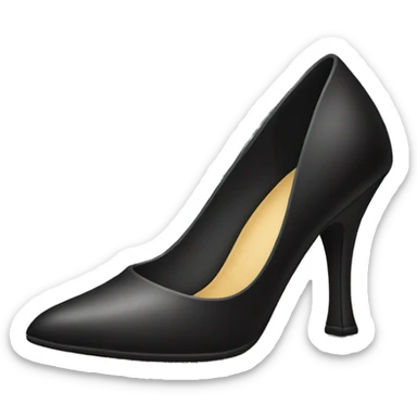 black high heel  sticker