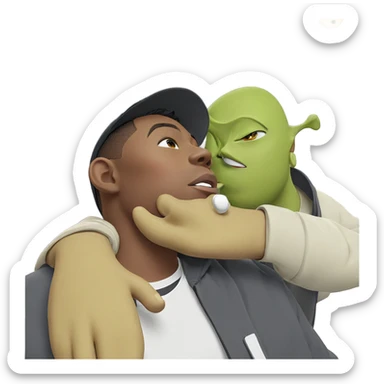 boys with colored skin parody sticker