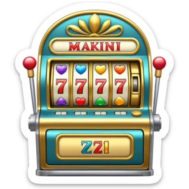 Slot machine sticker