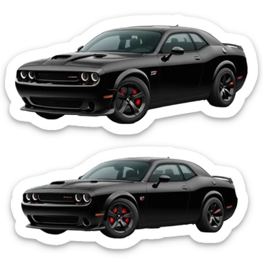 Dodge Challenger hellcat sticker