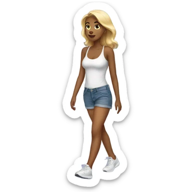 Hot girl walk sticker