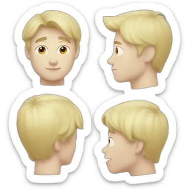 portrait finn the human sticker