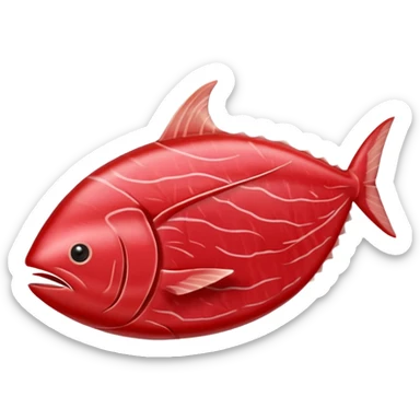 Please make me a piece of tuna sashimi sticker