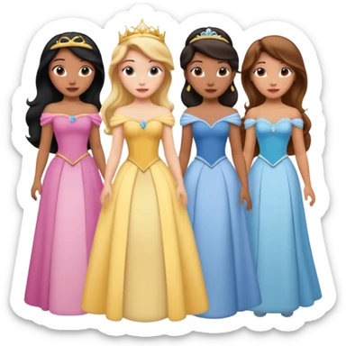 disney princesses sticker