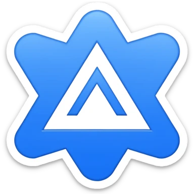 numero tres azul sticker