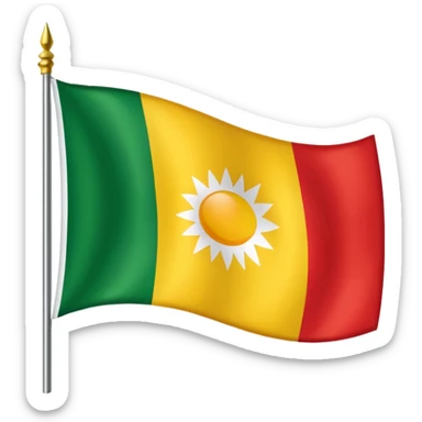 Create emoji Kurdistan flag  sticker