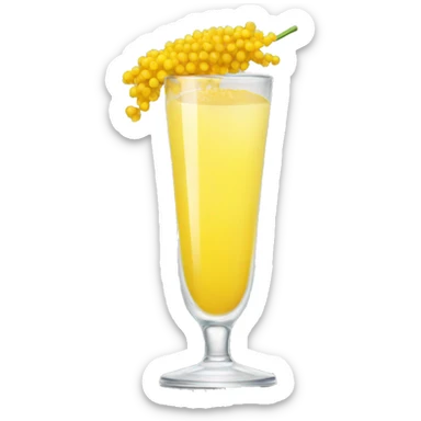 Crying mimosa drink sticker