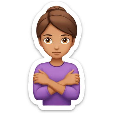 Chica cruzada de brazos sticker