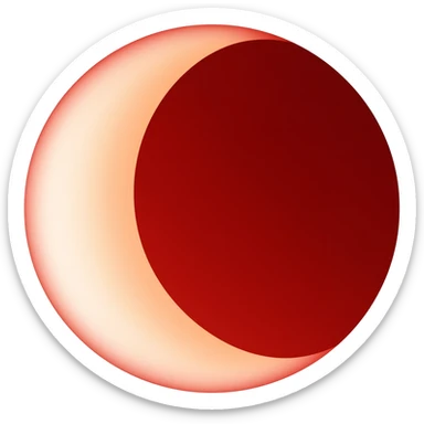 blood moon lunar eclipse sticker
