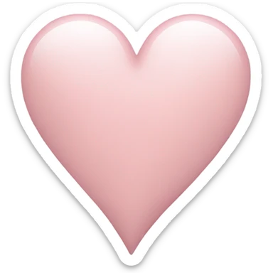 Light pink heart sticker
