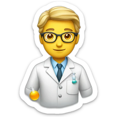 scientist chemist biologist sticker