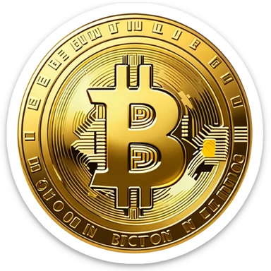 bitcoin logo sticker