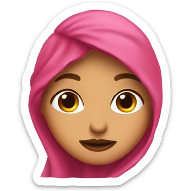 beso pintado rosita bajito sticker