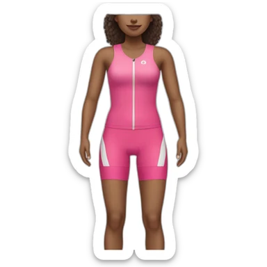 woman wearing cycling shorts sticker