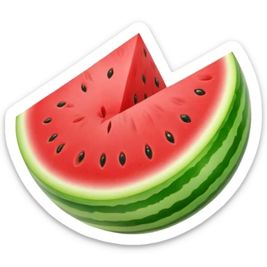 A whole watermelon sticker