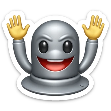 Genera un'emoji che rappresenti insieme una sega e l'indifferenza (intesa come indecisione) sticker