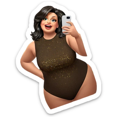 reflection in mirror selfie sticker