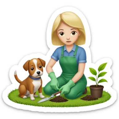 off to go scoop the poop sticker