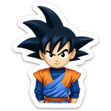 Goku ss bleu sticker