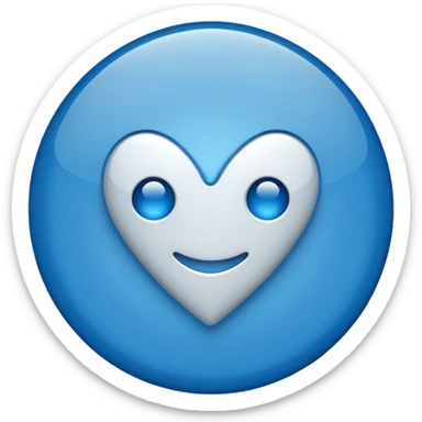 Blue tick mark sticker