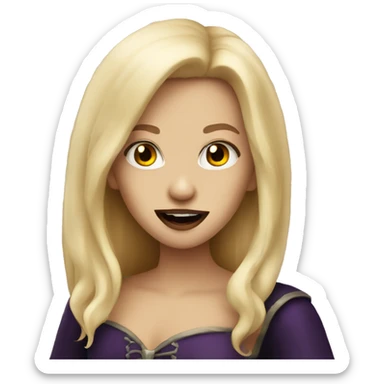 Blonde vampire sticker