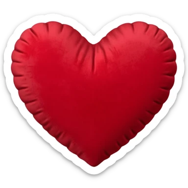 heart with gothic velvet pillow sticker