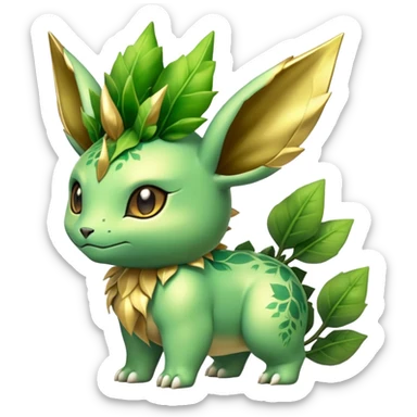 Shiny Exotic Ivysaur-Leafeon-Bayleaf-Hybrid-Creature sticker