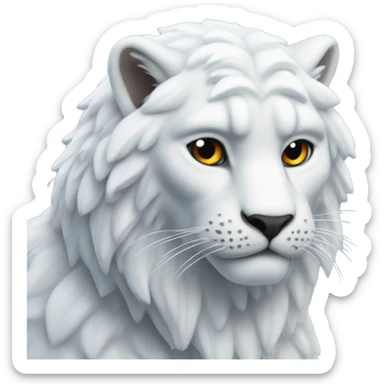 Panthère des neiges de proil sticker