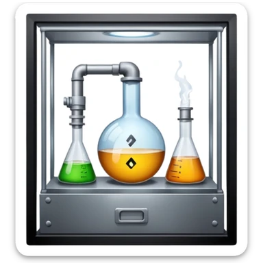 Secretive lab in a deserted place sticker