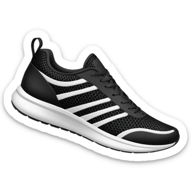 dynamic with a running shoe sticker