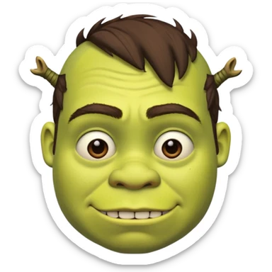 Emo shrek sticker