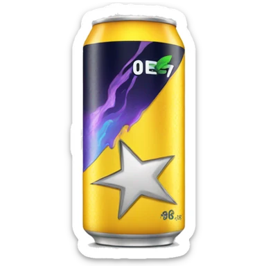 Energy drink sticker