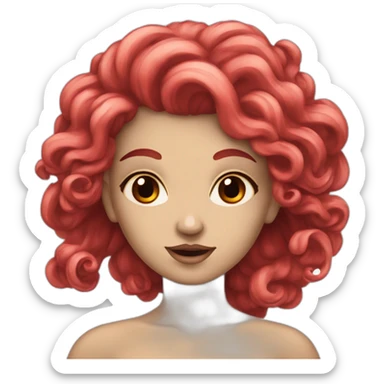 Siren (greek mythology) with red eyes sticker