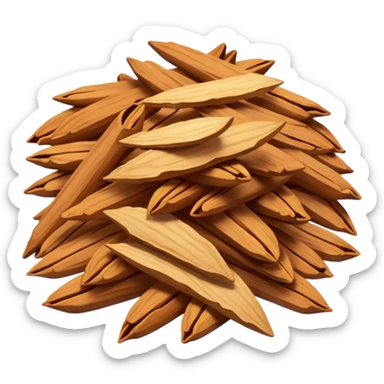 sandalwood chips sticker