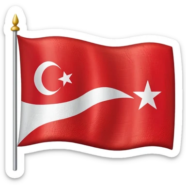 Emoji of half flag of philippines and turkey sticker