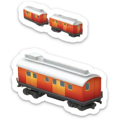 little beach Train with 3 waggons sticker