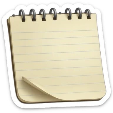 notepad sticker
